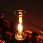 Aarenza USB Realistic Flame Ambient Lamp in houseware and kitchen, showing a small lamp with flickering flame effect and black base