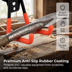 Arenzza heavy-duty magnetic double-claw hook attached to a metal surface, ideal for organizing kitchen and houseware items.