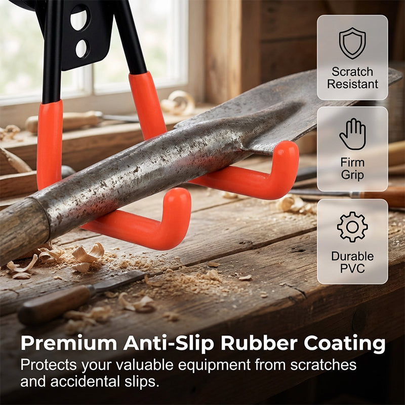 Arenzza heavy-duty magnetic double-claw hook attached to a metal surface, ideal for organizing kitchen and houseware items.