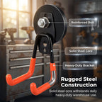 Arenzza heavy-duty magnetic double-claw hook attached to a metal surface, ideal for organizing kitchen or houseware items.