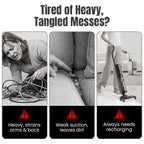 Arenzza cordless lightweight handheld vacuum cleaner for house and kitchen cleaning, with a sleek design and ergonomic handle.