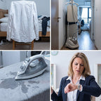 Aarenzza Mini Portable Handheld Steamer for clothes, compact houseware and kitchen appliance, with a water tank and ergonomic handle.
