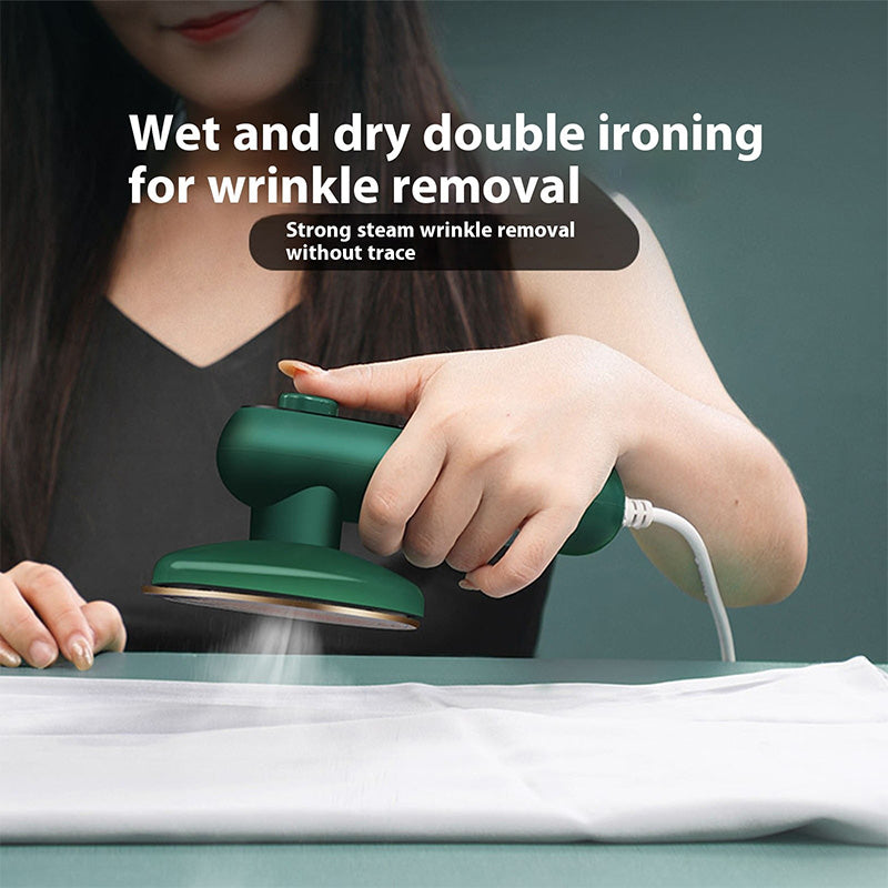Aarenza mini portable handheld steamer for houseware and kitchen, compact design with water tank for easy garment steaming.