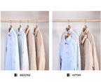 Arenzza space-saving hanger connector hooks for closets, sturdy metal hooks used to double closet space and organize clothing.