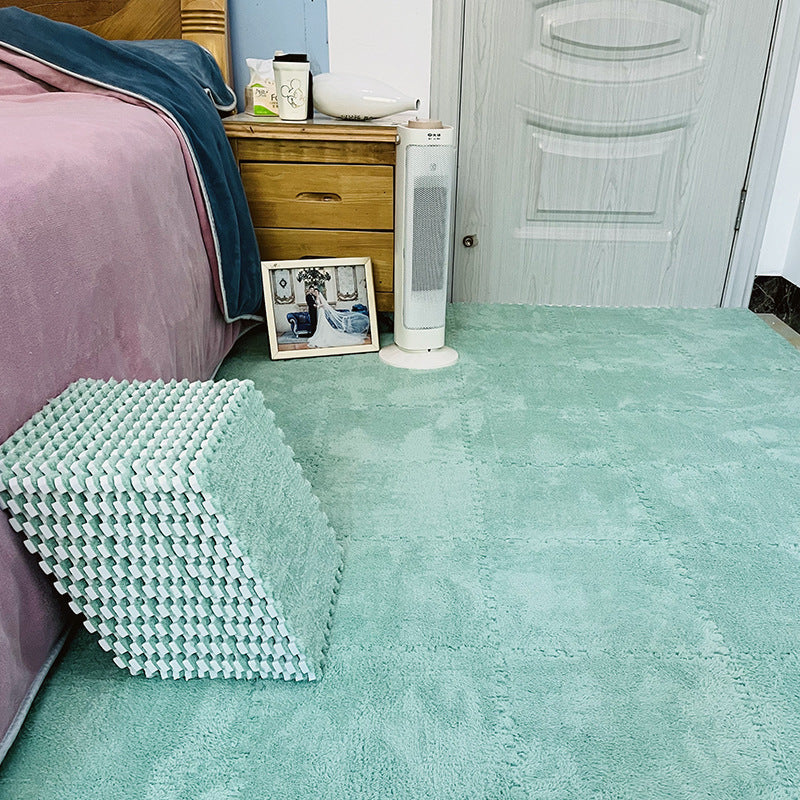 Arenzza plush patchwork foam floor mat with colorful, soft foam squares for comfortable kitchen or houseware use.