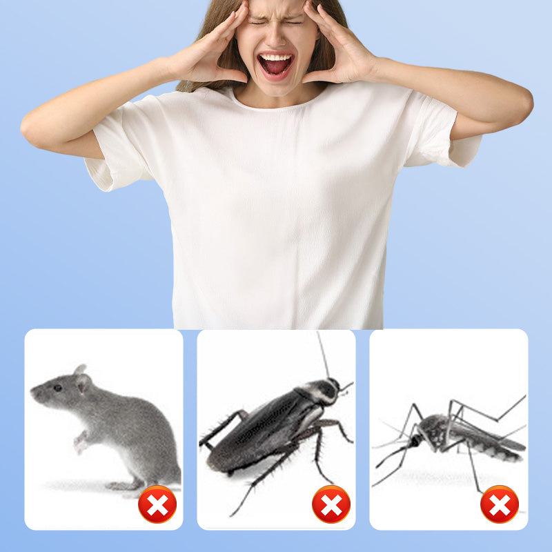 Arenzza ultrasonic pest repeller in a household setting, designed to repel insects silently with a sleek, compact design.