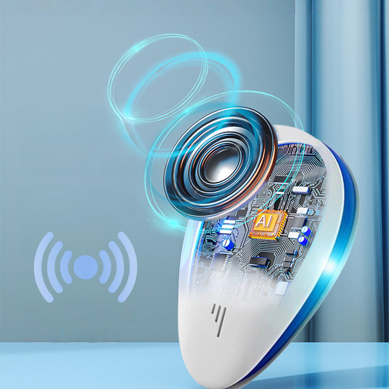 Arenzza ultrasonic pest and insect repeller for house and kitchen use, with sleek design and multiple function settings.
