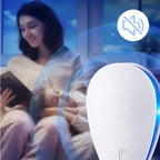 Arenzza ultrasonic pest and insect repeller, silent houseware and kitchen device for pest control, with a white compact design.