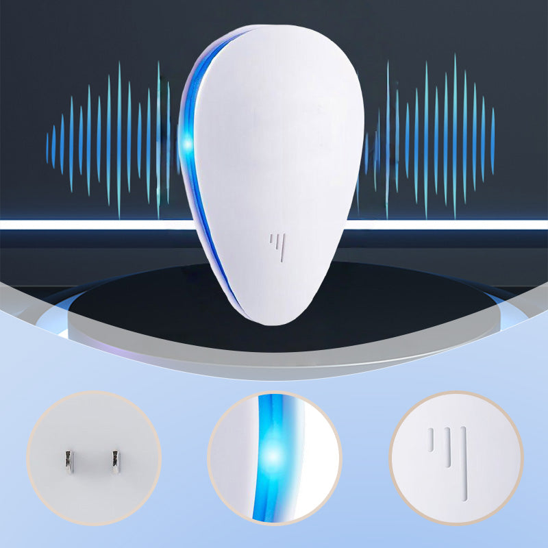 Arenzza multi-functional ultrasonic pest and insect repeller for houseware and kitchen use, designed to repel pests silently.