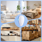 Arenzza ultrasonic pest repeller in a home setting, designed to repel insects silently using multi-functional ultrasonic technology.