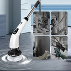 Arenzza 9-in-1 electric cleaning brush for home and kitchen, multi-purpose houseware with ergonomic handle and various cleaning attachments.