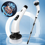 Arenzza 9-in-1 electric cleaning brush for home, with multiple attachments for kitchen and house cleaning tasks.