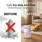 Arenzza UV mosquito killer lamp, USB-powered, quiet, chemical-free houseware for insect control in home and kitchen spaces.