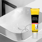 Arenzza waterproof white caulk with scraper, multifunctional houseware tool for sealing and repair in kitchen and bathroom.