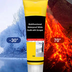 Arenzza waterproof white caulk with scraper, multifunctional houseware and kitchen tool for sealing and repair projects.