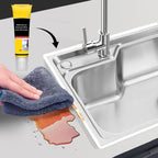 Arenzza waterproof white caulk with scraper for household use, shown in a kitchen setting, versatile and easy to apply.