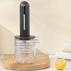 Wireless electric meat grinder by Arenzza for home use, shown with stainless steel grinding plate and ergonomic design in a kitchen setting.