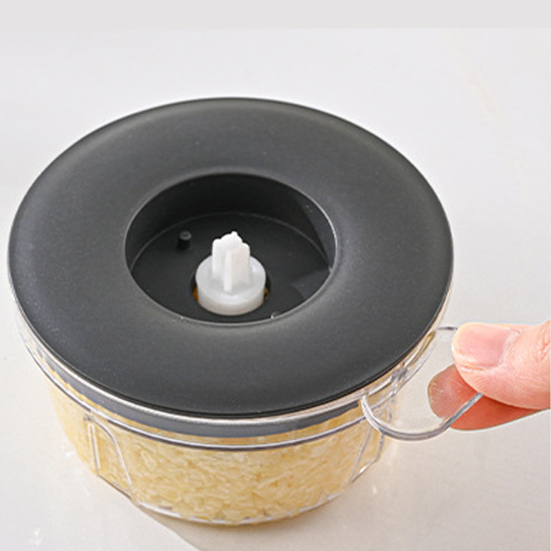 Arenzza wireless electric meat grinder for home use, compact kitchen appliance with stainless steel grinding plates.