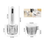 Arenzza home wireless electric meat grinder for kitchen use, showing the compact black and silver appliance on a countertop.