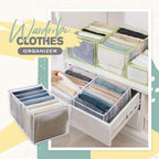 Arenzza wardrobe clothes organizer with multiple compartments for efficient storage of shirts, pants, and accessories.