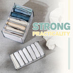 Arenzza wardrobe clothes organizer with multiple compartments for efficient storage of shirts, pants, and accessories in a houseware setting.