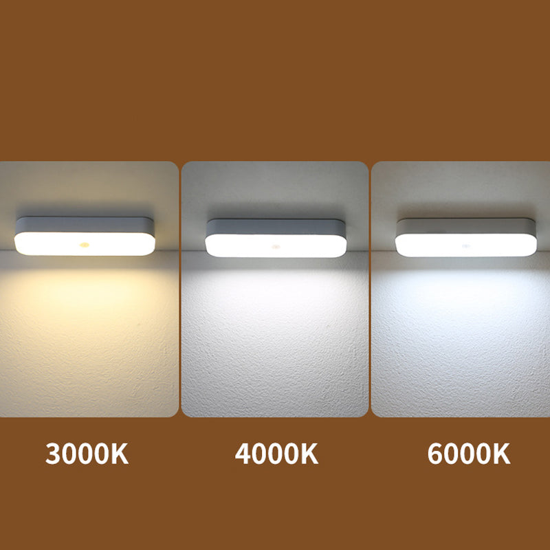 Arenzza LED motion sensor light indoors, mounted on a ceiling, with a sleek white design for houseware and kitchen use
