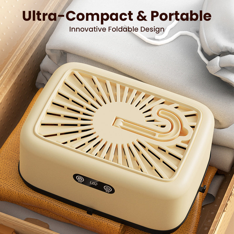 Arenzza portable 600W PTC heating clothes dryer with compact design for quick indoor drying of garments.