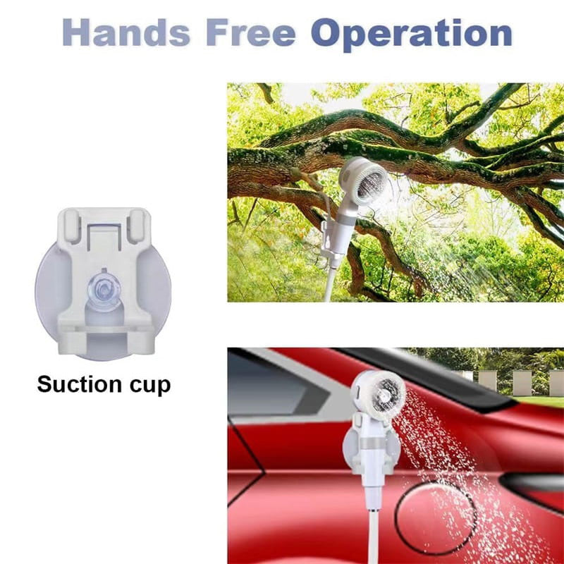 Arenzza portable camping shower with water pump, compact houseware and kitchen item for outdoor showering on the go.