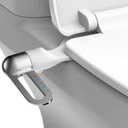 Arenzza dual nozzle bidet washer with self-cleaning feature, mounted on a bathroom toilet for hygiene upgrade and easy installation.