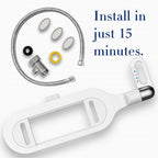 Arenzza dual nozzle bidet washer with self-cleaning feature, designed for easy installation in bathroom houseware and kitchen.