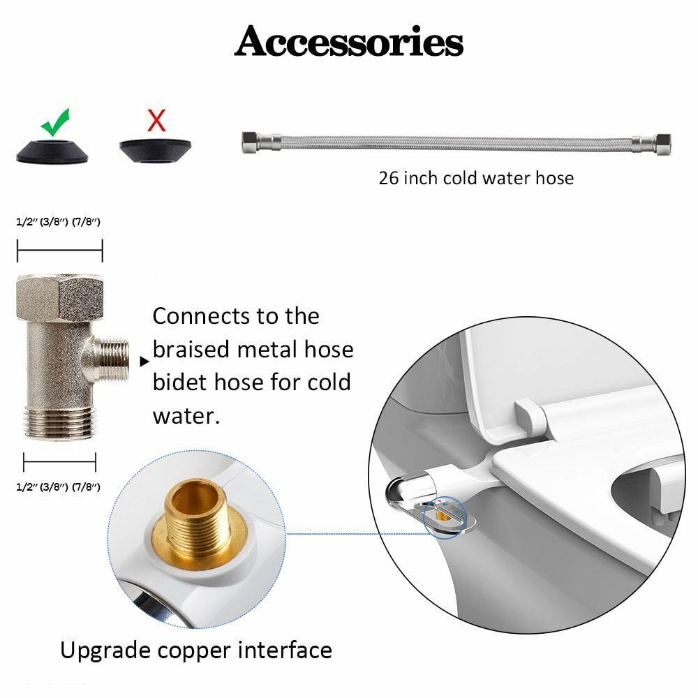 Arenzza dual nozzle bidet washer with self-cleaning feature, white houseware and kitchen fixture for bathroom hygiene.