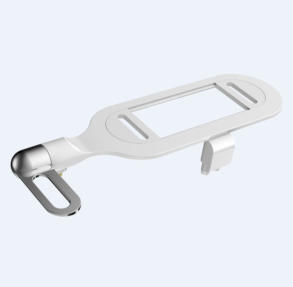 Arenzza dual nozzle bidet washer with self-cleaning feature, installed in a modern bathroom toilet for hygiene upgrade.