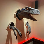 Arenzza 3D Dinosaur Wall Hanging Decoration for houseware and kitchen, featuring a colorful, textured dinosaur design on a wall.