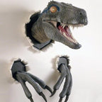 3D dinosaur wall hanging decor by Arenzza, a fun and colorful houseware piece for kids' rooms or play areas.
