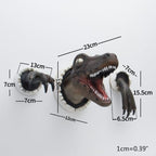 Aarenza 3D dinosaur wall hanging decoration for home decor, featuring a colorful T-Rex design for kids room or kitchen wall.