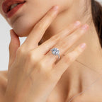 Arenzza moissanite solitaire ring showcasing a sparkling gemstone set in elegant jewelry design.