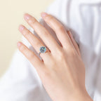Arenzza moissanite solitaire ring with a sparkling central gemstone set in elegant jewelry accessories style.