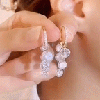 A pair of Arenzza crystal tassel earrings featuring shimmering crystal strands and elegant jewelry accessory design.