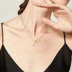 Elegant bell orchid necklace for women by Arenzza, featuring delicate jewelry accessories with floral design.