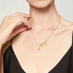 Elegant women's bell orchid necklace by Arenzza featuring a delicate floral pendant on a fine chain.