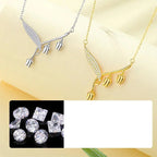Women's elegant bell orchid necklace by Arenzza, featuring intricate floral jewelry accessory with delicate design.
