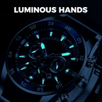 A men's Arenzza high-end multifunction quartz watch with a sleek design, silver dial, and metal strap, suitable for business accessories.