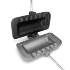 Arenzza removable sandwich pan for kitchen use, shown on a countertop with a non-stick surface and handles for easy removal.