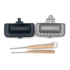Arenzza removable sandwich pan for kitchen use, shown with a close-up of the non-stick surface and removable parts for easy cleaning.