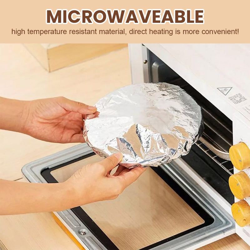 Arenzza aluminum foil insulation cover for kitchen use, shown in a roll with reflective silver surface, ideal for insulation.