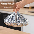 Arenzza aluminum foil insulation cover for kitchen use, shown in a close-up image highlighting its reflective surface and flexible material.