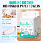 Arenzza hanging cleaning cloths for kitchen use, designed for oil, dishes, and surface cleaning, hanging on a hook.