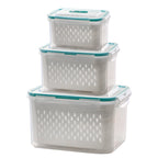 Arenzza 2-in-1 food container with airtight lid, microwave safe, and fresh-keeping features, ideal for kitchen storage.