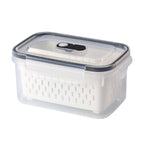 Arenzza 2-in-1 food container with airtight lid and microwave-safe design, perfect for fridge storage and fresh food preservation.