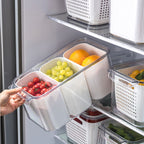Arenzza kitchen vegetable and fruit storage container for fresh produce, with a clear lid and spacious design.